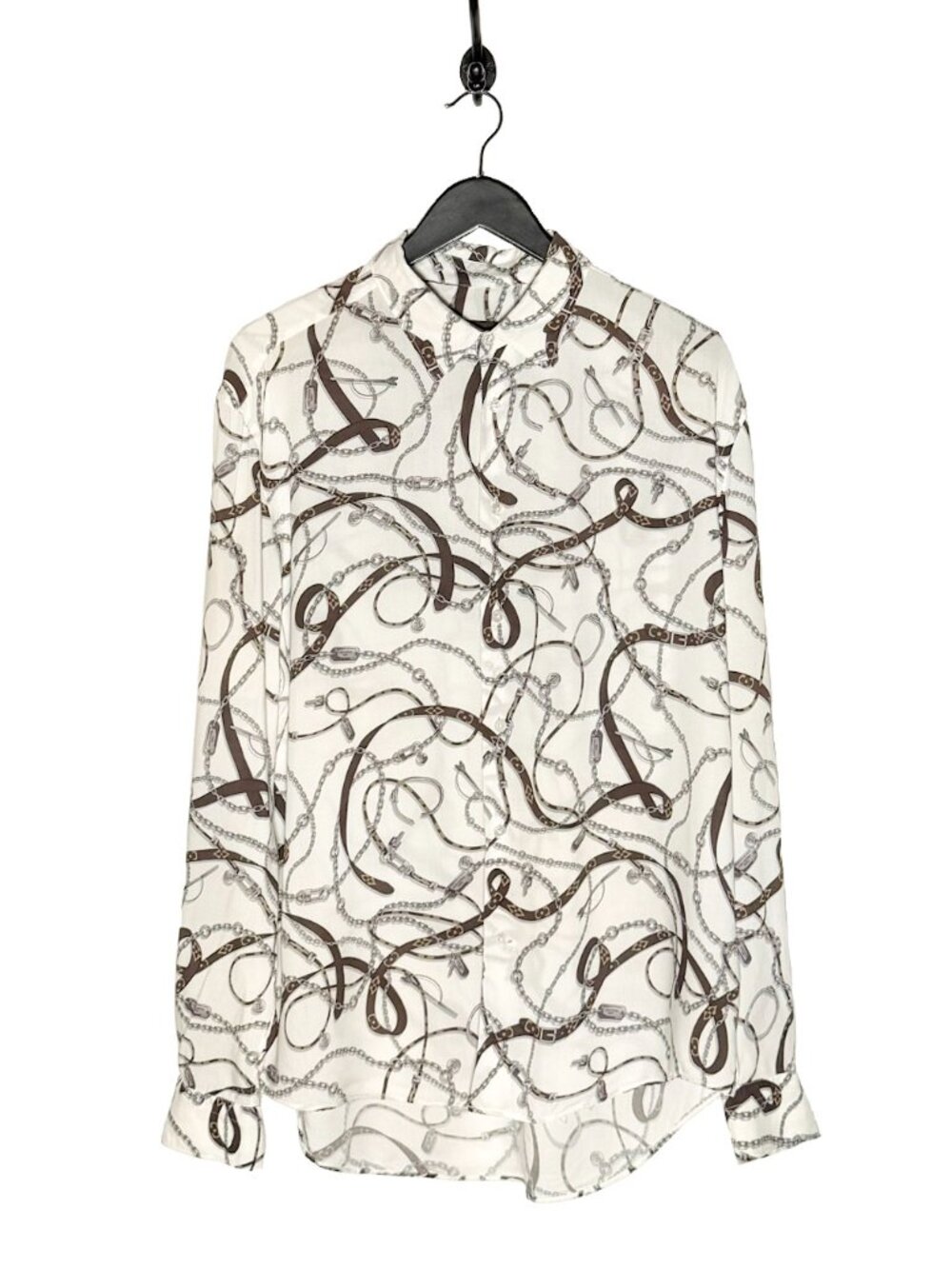 Louis Vuitton FW17 Chain Belt Printed Shirt